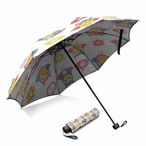 الجدة معيار حجم مظلة الطباعة مخصص قماش حريري النسيج مفتوحة 3 مظلة قابلة للطي